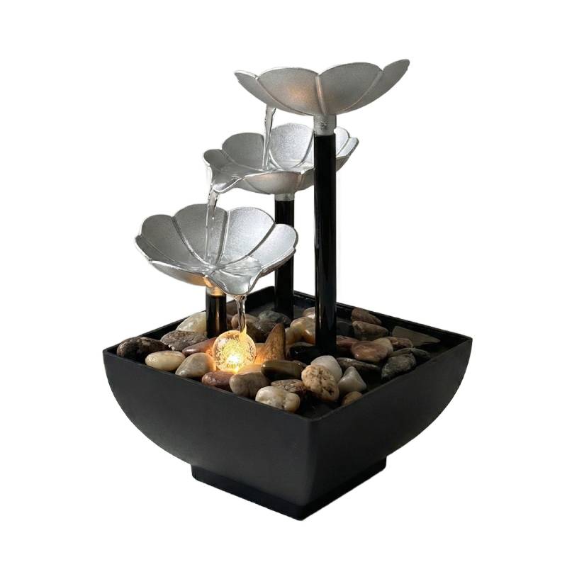 Fontaine Décorative LED L014-BL Avec Pierres Décoratives
