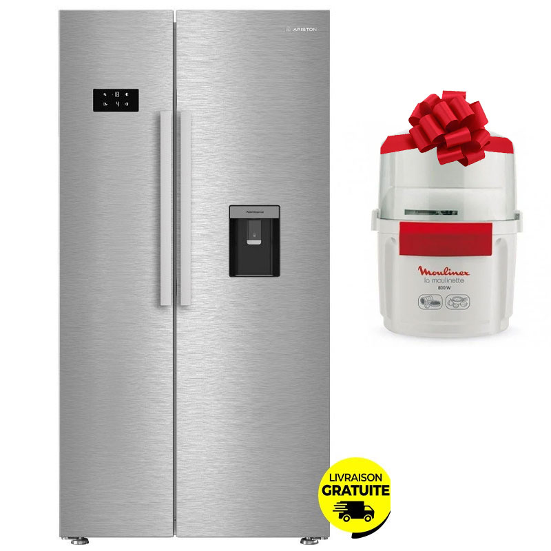 Side By Side ARISTON ARS91F6634-XLNA 630Litres NoFrost - Inox