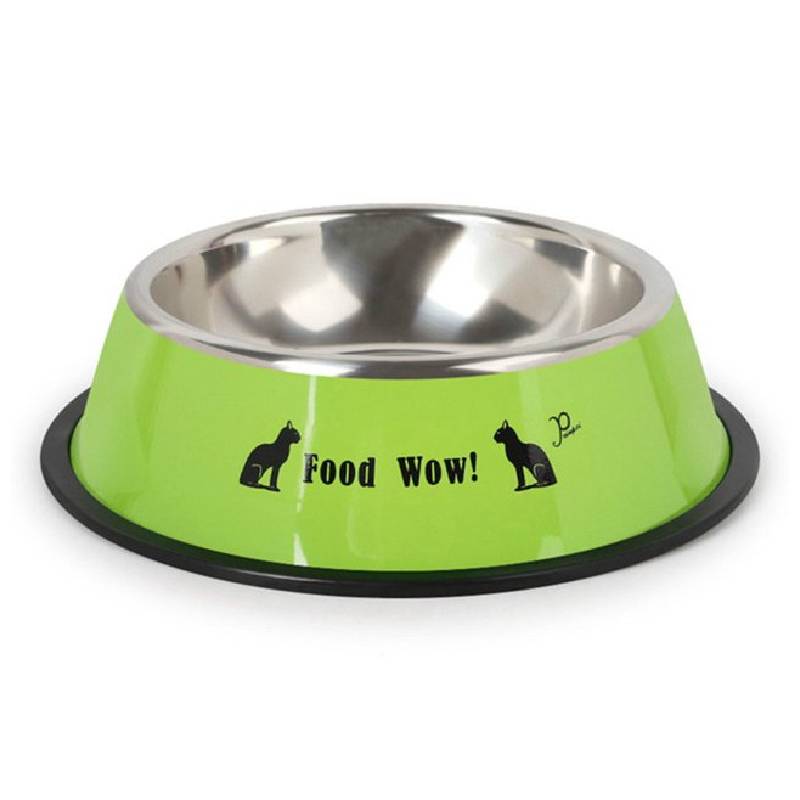 Gamelle pour Animaux en Acier Inoxydable - Vert