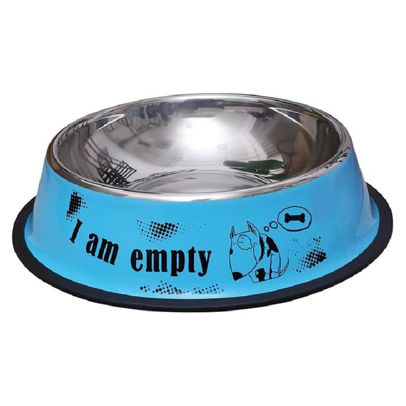 Gamelle pour Chien et Chat en Acier Inoxydable - Bleu