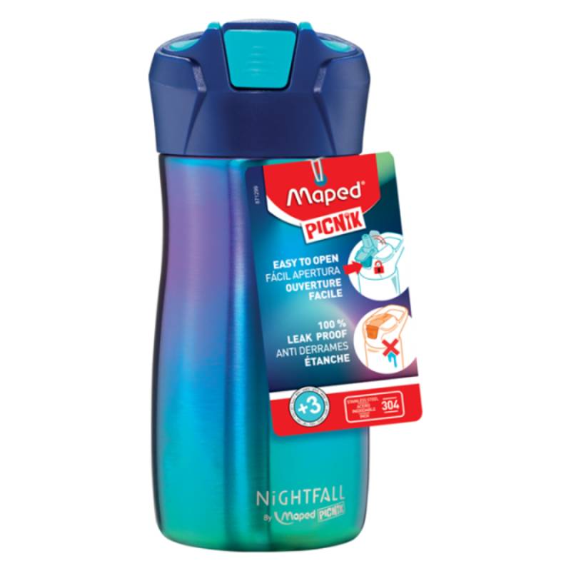 Gourde MAPED Inox Simple Paroi 430 ml - Nightfall - MAPED