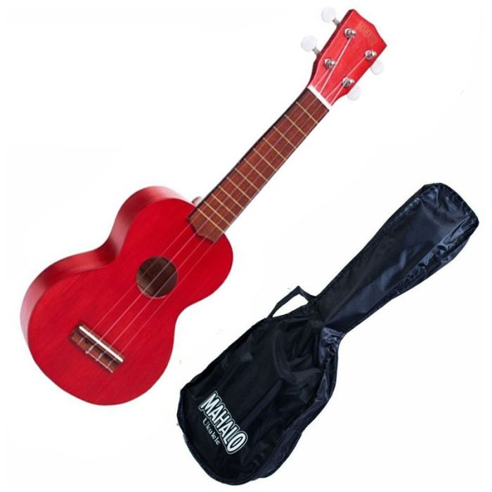 Guitare Classique MAHALO Soprano Avec House - Rouge