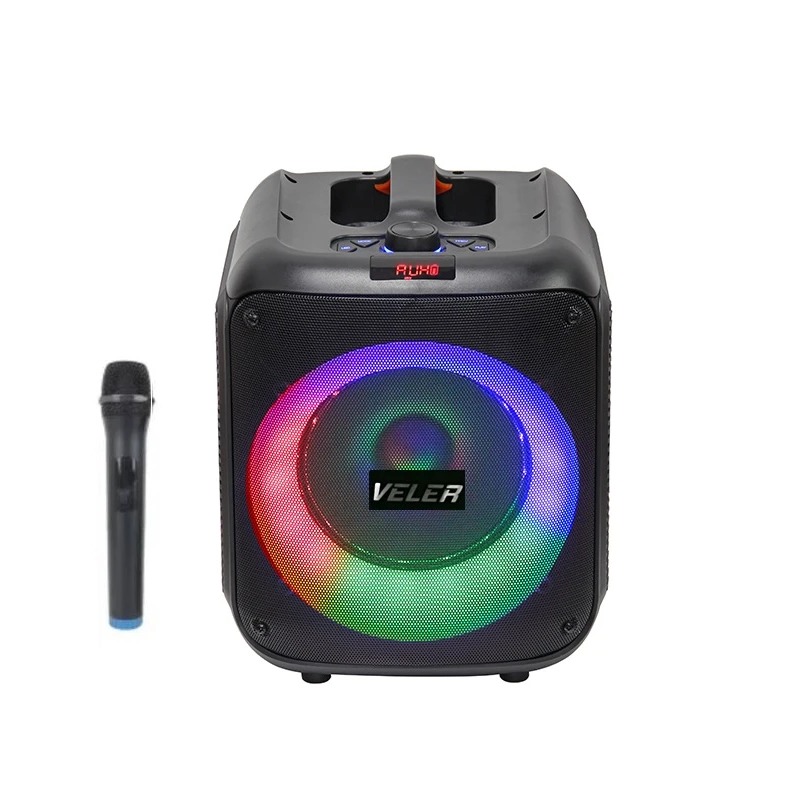 Haut Parleur Bluetooth 120W VELER Avec Micro Sans Fil - Noir - VELAMP
