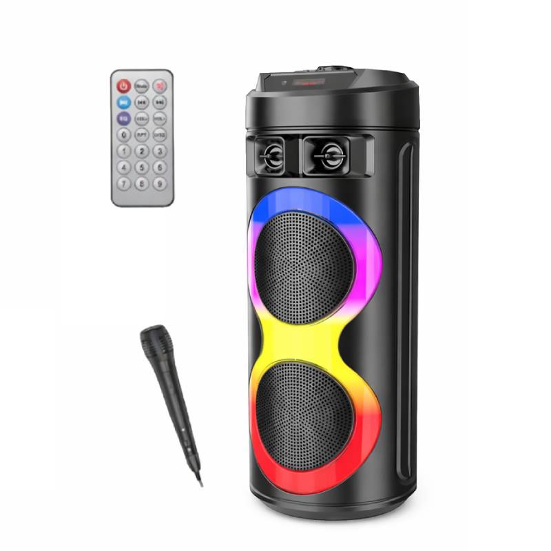 Haut Parleur Sans Fil ZQS 6220 avec micro sans fil et télécommande - Noir - ZQS