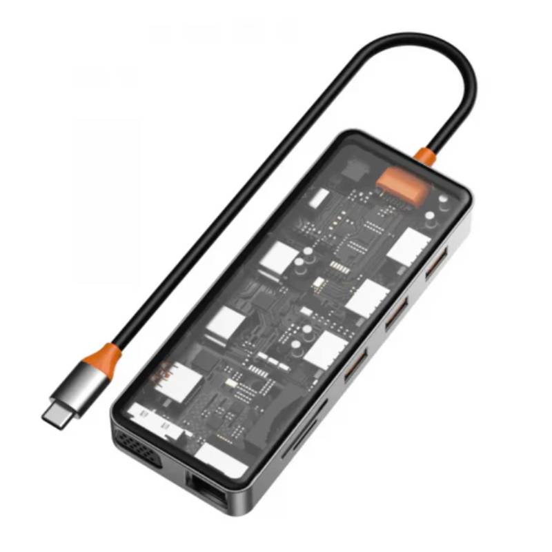 HUB USB-C WIWU CB012 12en1 - Gris