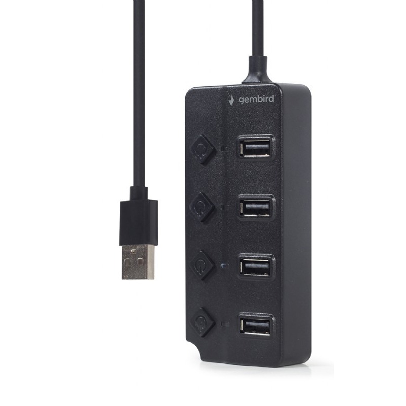 HUB USB GEMBIRD 4-Port USB 2.0 - Noir - GEMBIRD
