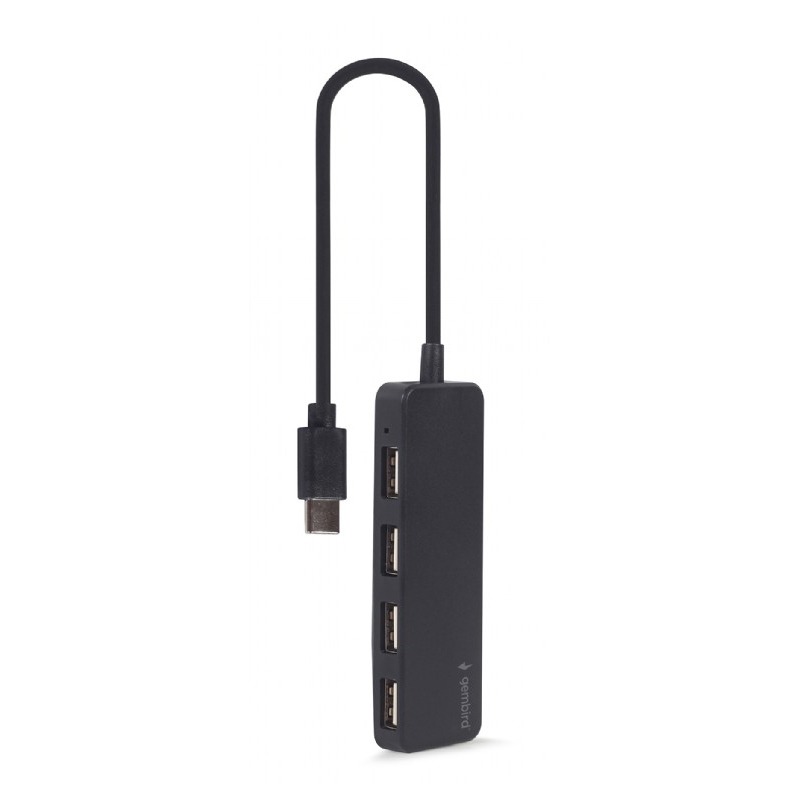 HUB USB GEMBIRD Type-C à 4 ports UHB-CM-U2P4-01 - Noir - GEMBIRD