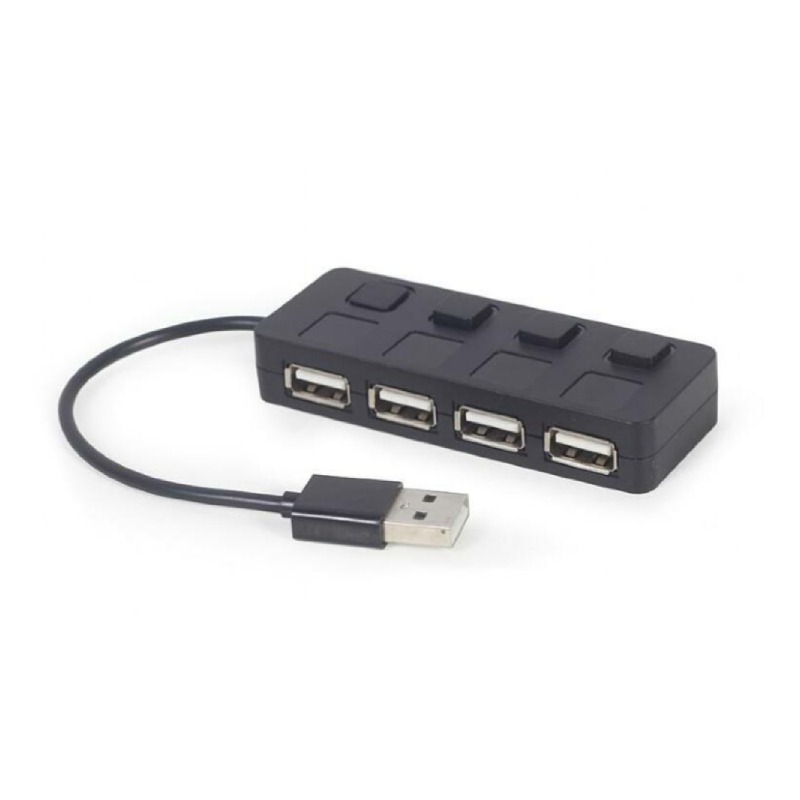 HUB USB GEMBIRD Type-C à 4 Ports UHB-U2P4-05 - Noir - GEMBIRD