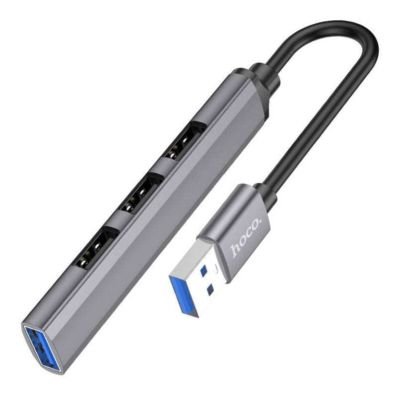 Hub USB HOCO HB26 4en1 - Aluminium
