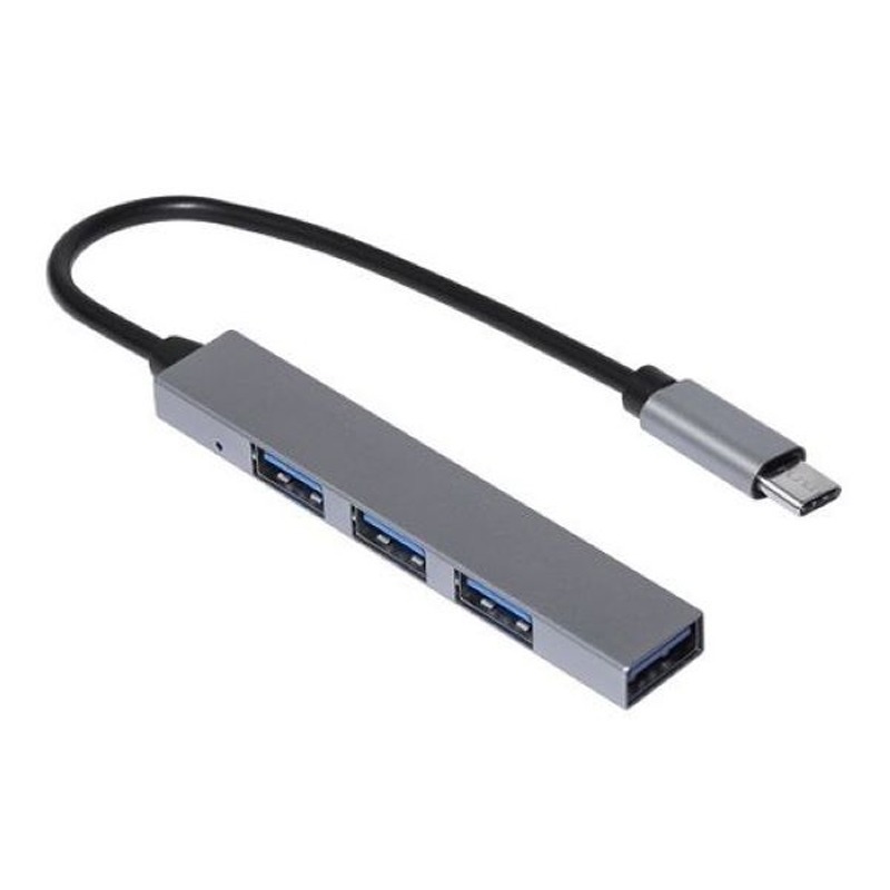 HUB USB type-C vers 4-port USB 3.0 - Silver