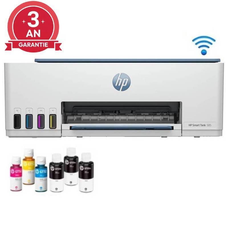 HP Smart Tank 585 à Réservoir Intégré Wifi 3En1 Couleur - HP
