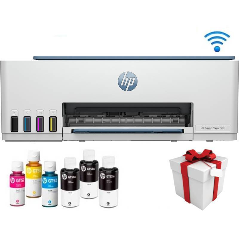 Imprimante HP Smart Tank 585 à Réservoir intégré 3en1 Couleur WIFI - HP