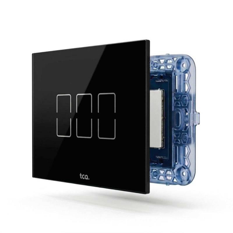 Interrupteur Intelligent TCA TI803 WiFi Smart - Noir - TCA