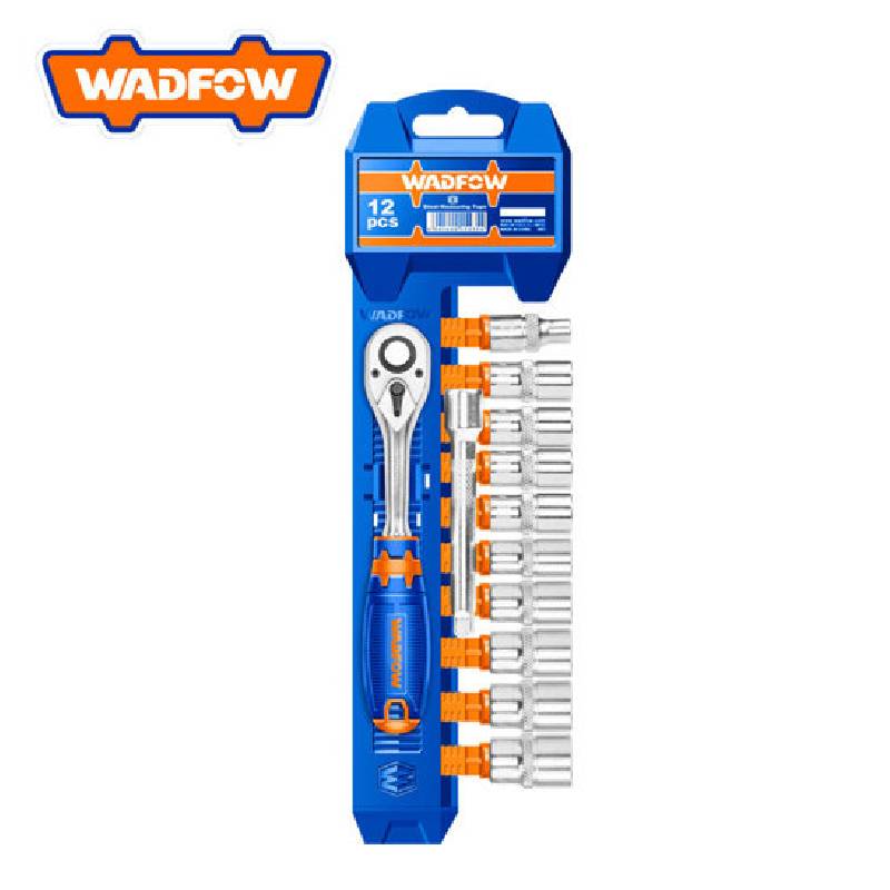 Jeu de Clés à Cliquet WADFOW 12 Pièces 1/2" Cr-V - WST2212 - WADFOW
