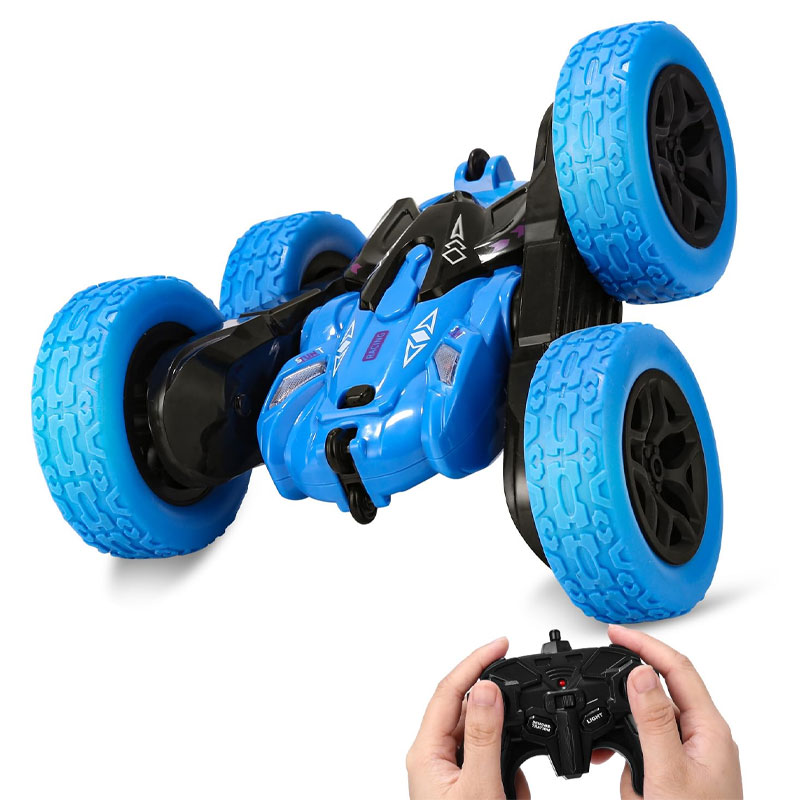 Voiture Télécommandée Stunt Car Tumbling Double Face 360° - Bleu