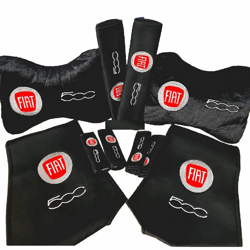 Kit Accessoires Intérieur pour Voiture FIAT 500 - Noir