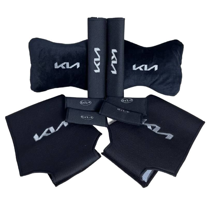 Kit Accessoires Pour Voiture Kia 10 Pièces - Noir