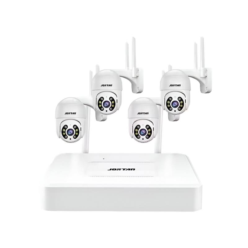 Kit de Surveillance JORTAN NVR + 4 Caméras Externes 2MP