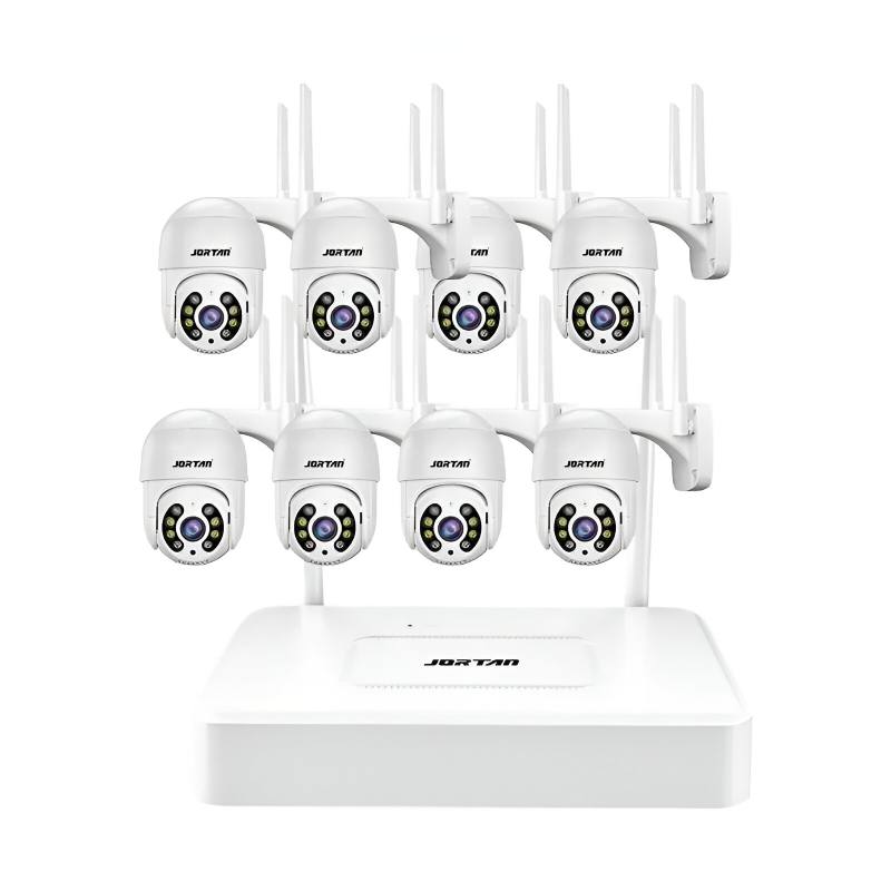 Kit de Surveillance JORTAN NVR + 8 Caméras Externes 2MP