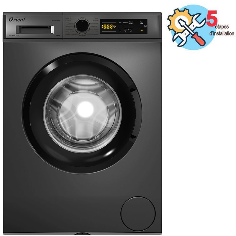 Frontal ORIENT OW-F8V01S 8Kg - Silver - ORIENT
