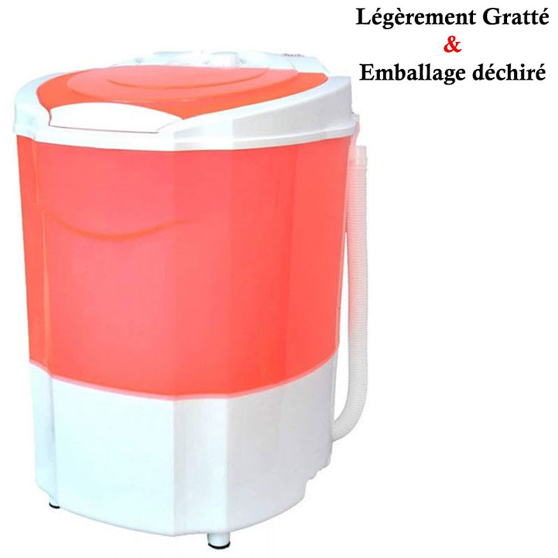 Lave Linge Semi-Automatique HGE 3.5Kg - Rose