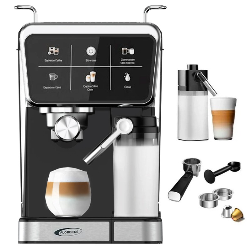 Machine à Café 5EN1 Expresso FLORENCE HK-456 1350W - Noir - FLORENCE