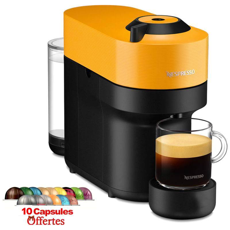Machine à Café NESPRESSO Vertuo Pop 0.6L - Jaune