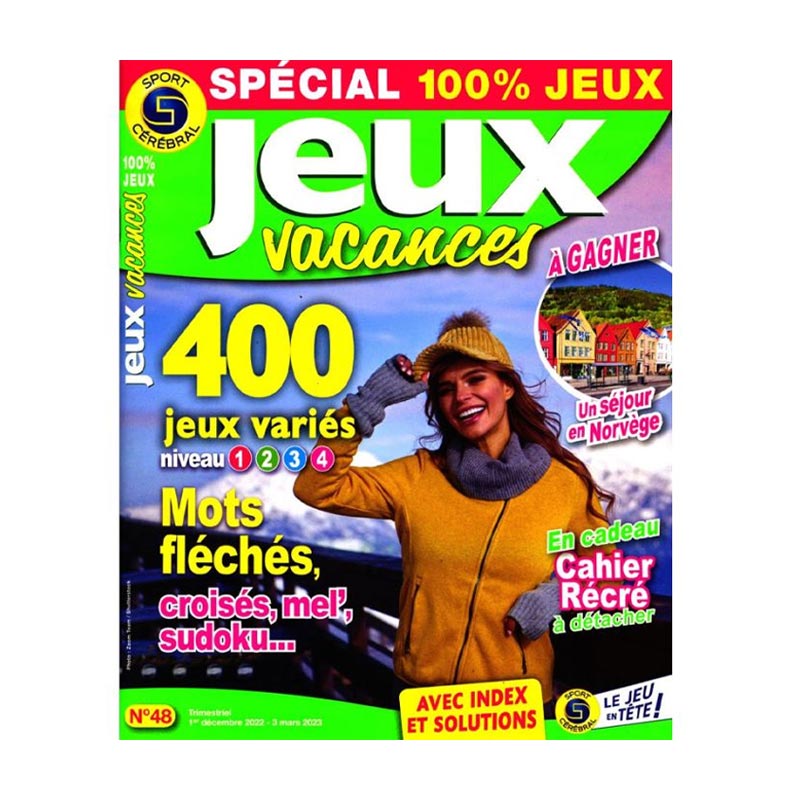 Magazine Sport Cérébral Jeux Vacances Spécial 100% Jeux