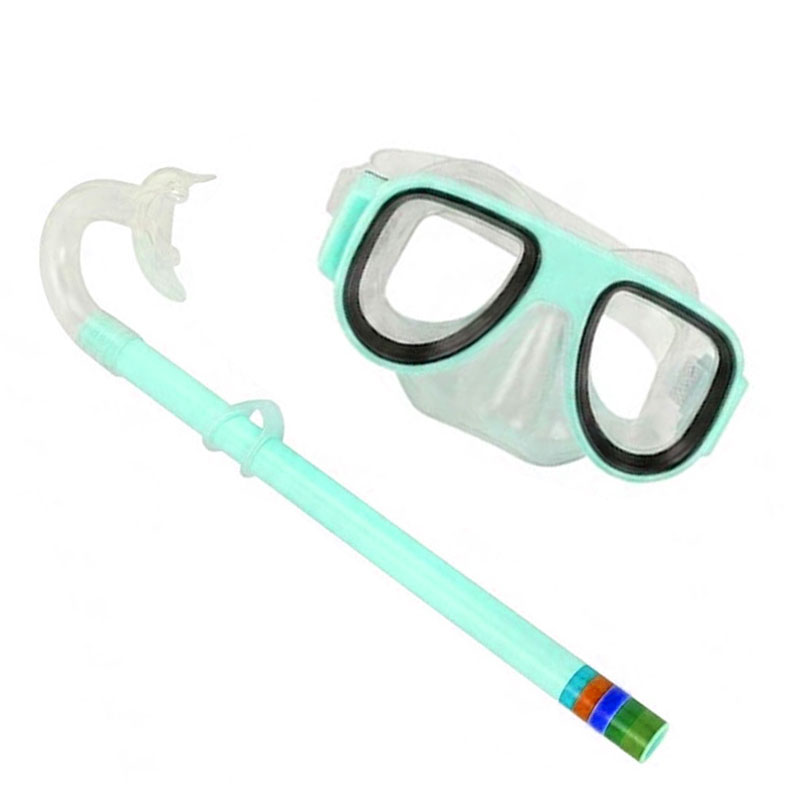 Kit d'exploration aquatique Masque & Tuba pour Enfants - Bleu