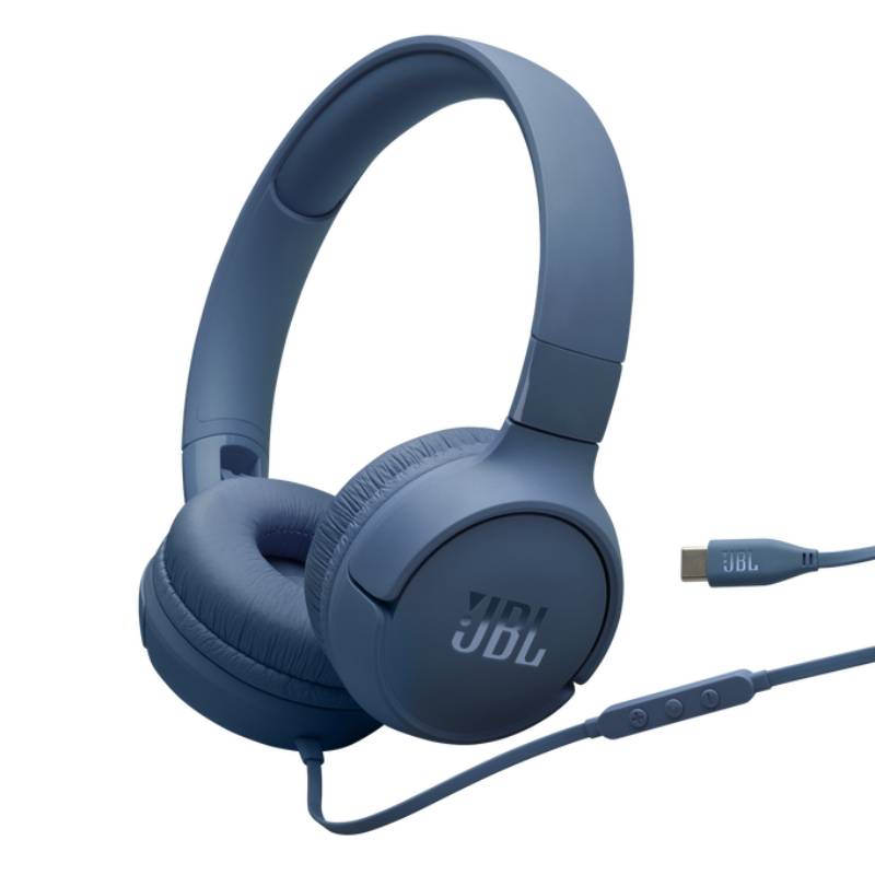 Micro Casque Filaire JBL Tune 520C USB-C - Bleu - JBL