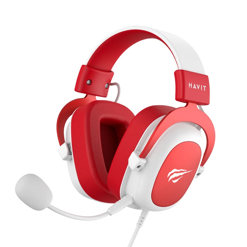 Micro Casque Gamer Filaire HAVIT H2002D - Rouge
