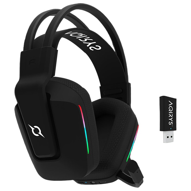 Micro Casque Gamer Sans Fil AQIRYS ALYA Stéréo 3D - Noir - AQIRYS