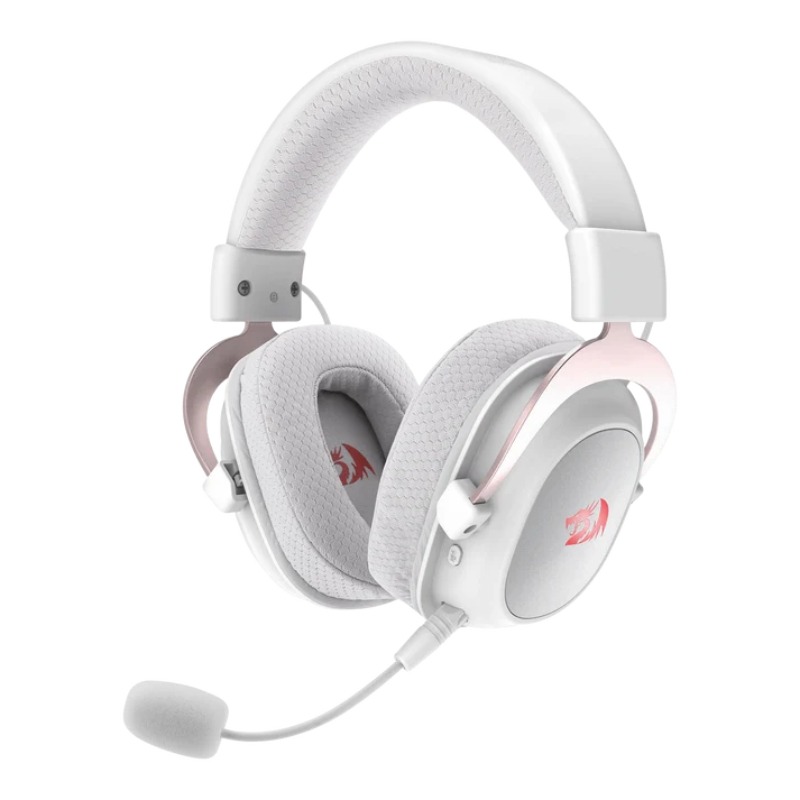 Micro Casque Gamer Sans Fil REDRAGON H510 Zeus Pro - Blanc - REDRAGON