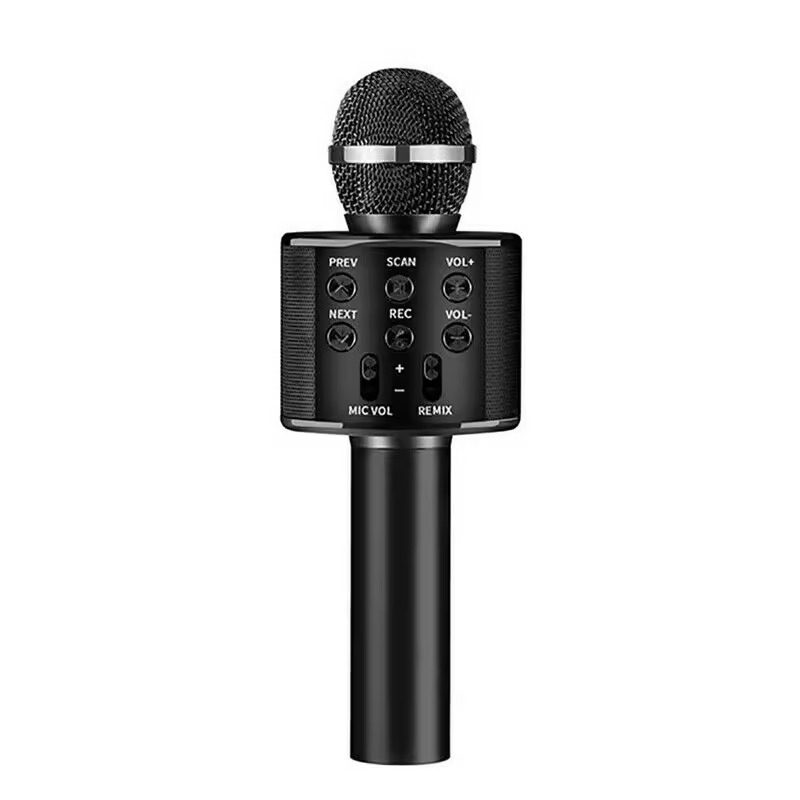 Microphone Karaoké Sans Fil WS-858 KTV - Noir