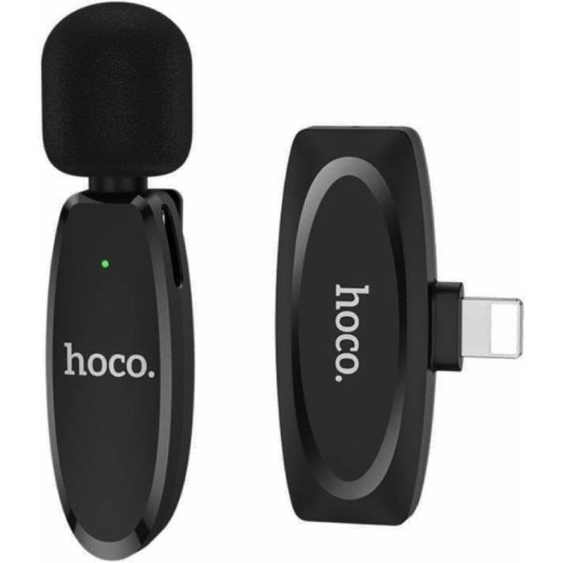 Microphone Sans Fil HOCO WIRELESS DIGITAL L15 Pour Smartphones Lightning - Noir - HOCO