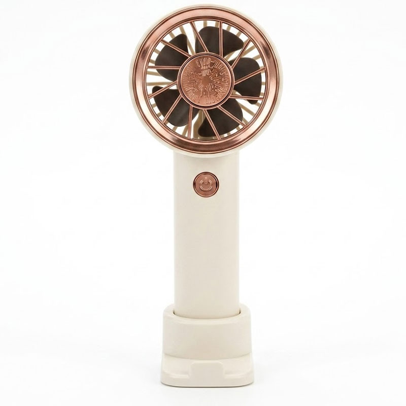 Mini Ventilateur Portable 6841 avec support - Beige