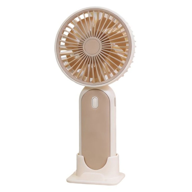 Mini ventilateur à main Rechargeable USB - Beige