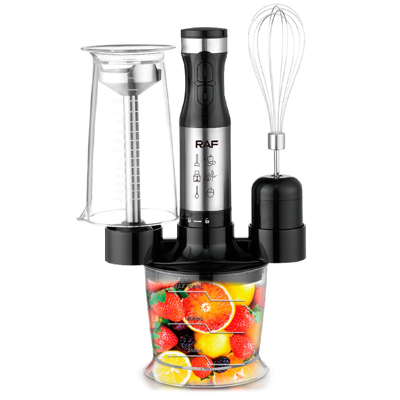 Mixeur Plongeant 4EN1 RAF R-3009 1600W - Noir - RAF