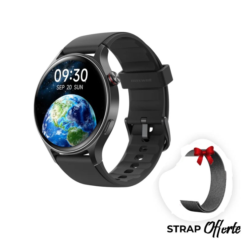 Montre Connectée Maxwell SWR1 AMOLED AR01- Noir