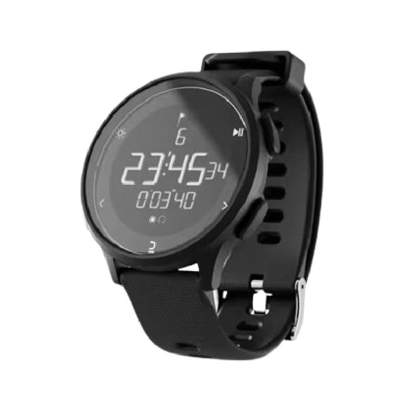 Montre chronomètre de course à pied Decathlon W500M - Noir