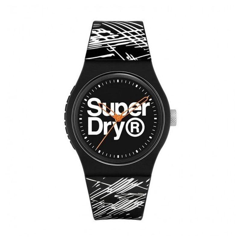 Montre Unisex SUPERDRY Urban Etch SYG-292WB Noir & Blanc