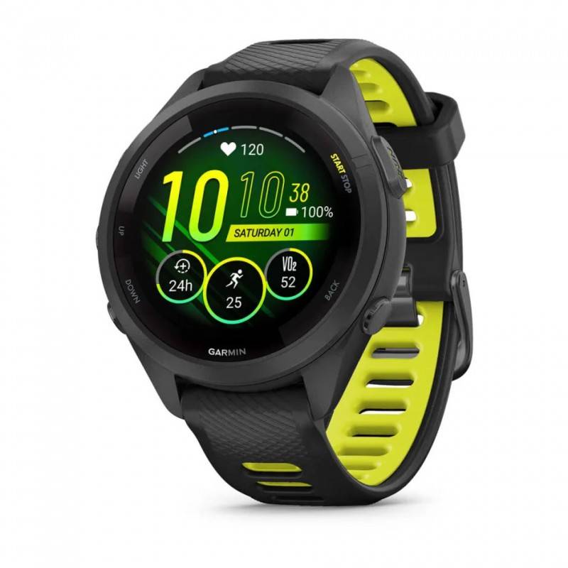 Montre Connectée Garmin Forerunner 265S - Noir & Jaune - GARMIN