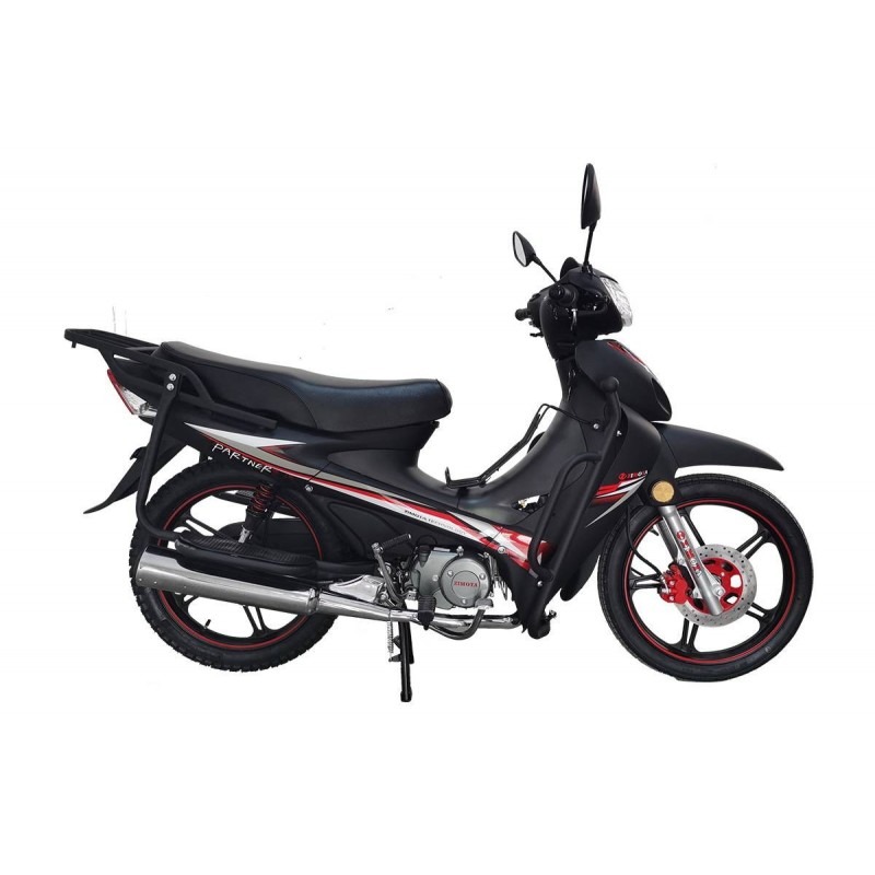 Moto ZIMOTA Partner 109cc Avec Repsoe Pied - Noir Mat - ZIMOTA