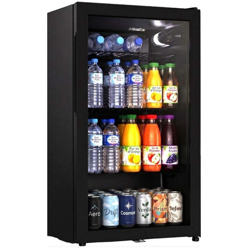 Mini Bar Vitrine NEWSTAR MPG1200 90 Litres DeFrost - Noir Glass
