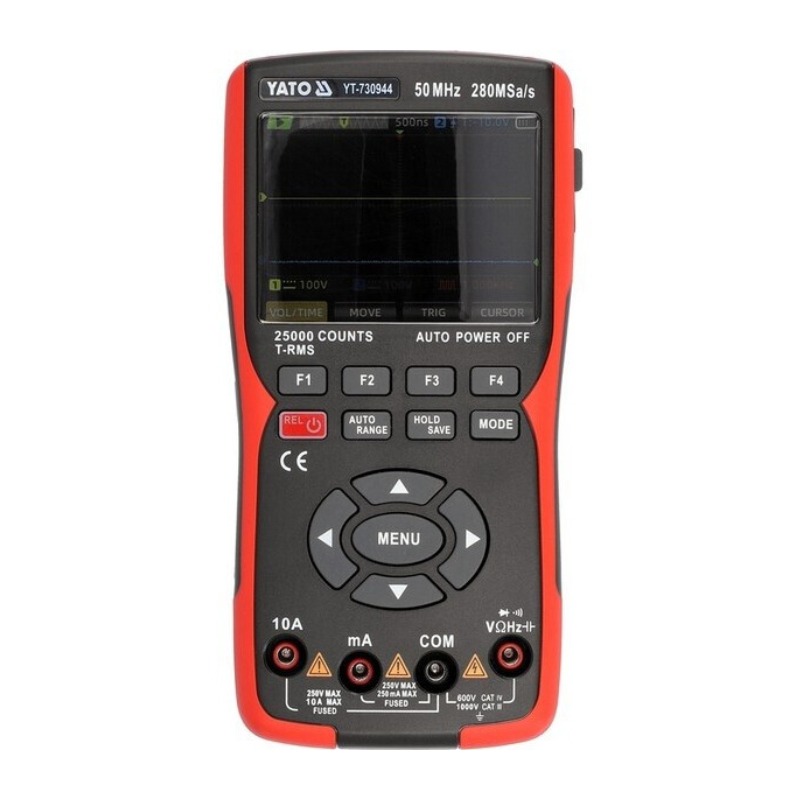 Multimètre Digital GÉNÉRATEUR 3 en 1 280 MSA/A, 50 MHZ - YATO