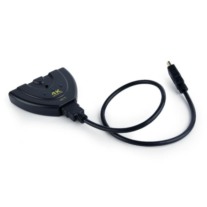 Multiprise HDMI GEMBIRD 3 Ports - Noir - GEMBIRD