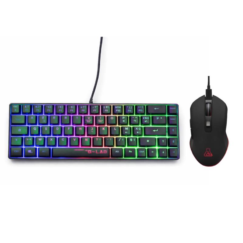 Clavier et Souris Gaming G-Lab Combo HYDROGEN - Noir - G-LAB