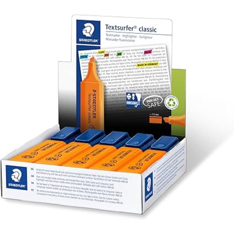 de 10 Surligneurs Staedlter Textsurfer classic - Orange