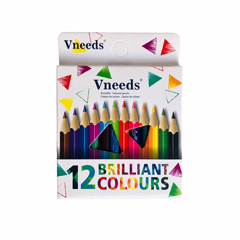 de 12 Crayon De Couleurs VNEEDS - Assortis - VNEEDS