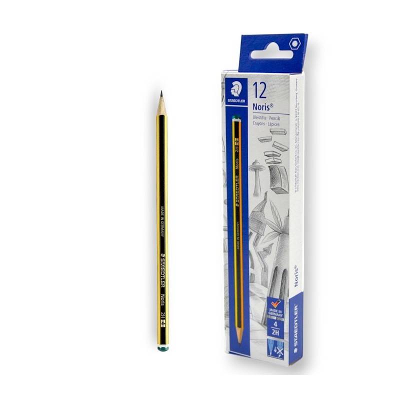 de 12 Crayons Graphite Noris STAEDTLER N.4 2H
